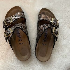 Birkenstock snakeskin sandals size 36 (6 US)